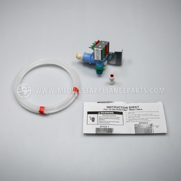 Refrigerator Water Inlet Valve for Whirlpool Kenmore W10408179 With water tubing 
